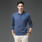 Perceval | Pullover med polokrave i kashmirlook