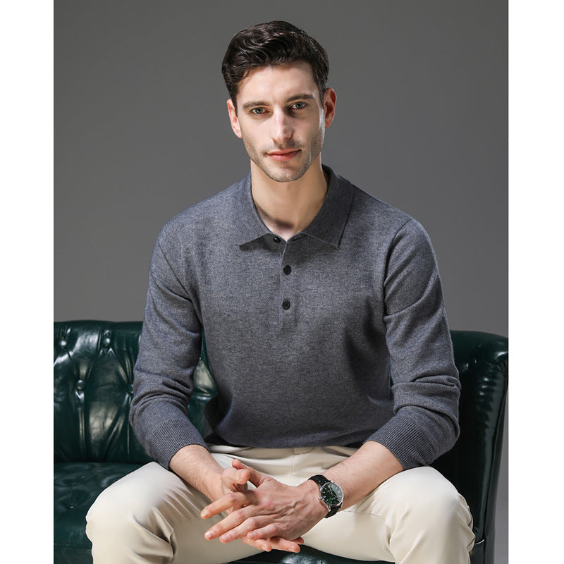 Perceval | Pullover med polokrave i kashmirlook