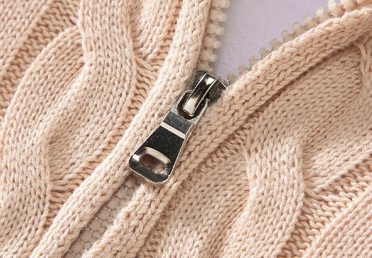 Ignace | Kabelstrikket pullover med halv lynlås