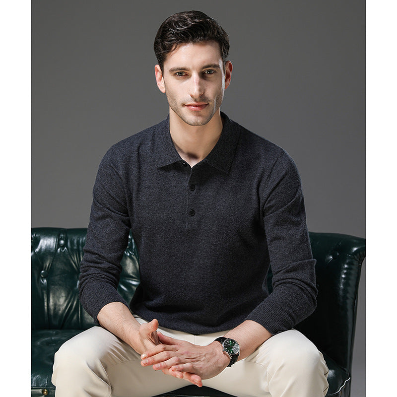 Perceval | Pullover med polokrave i kashmirlook