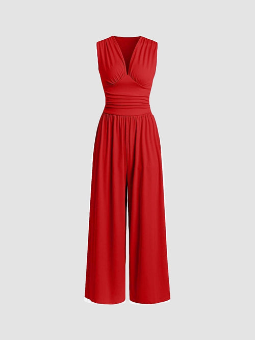 Alma | Ærmeløs, flydende jumpsuit