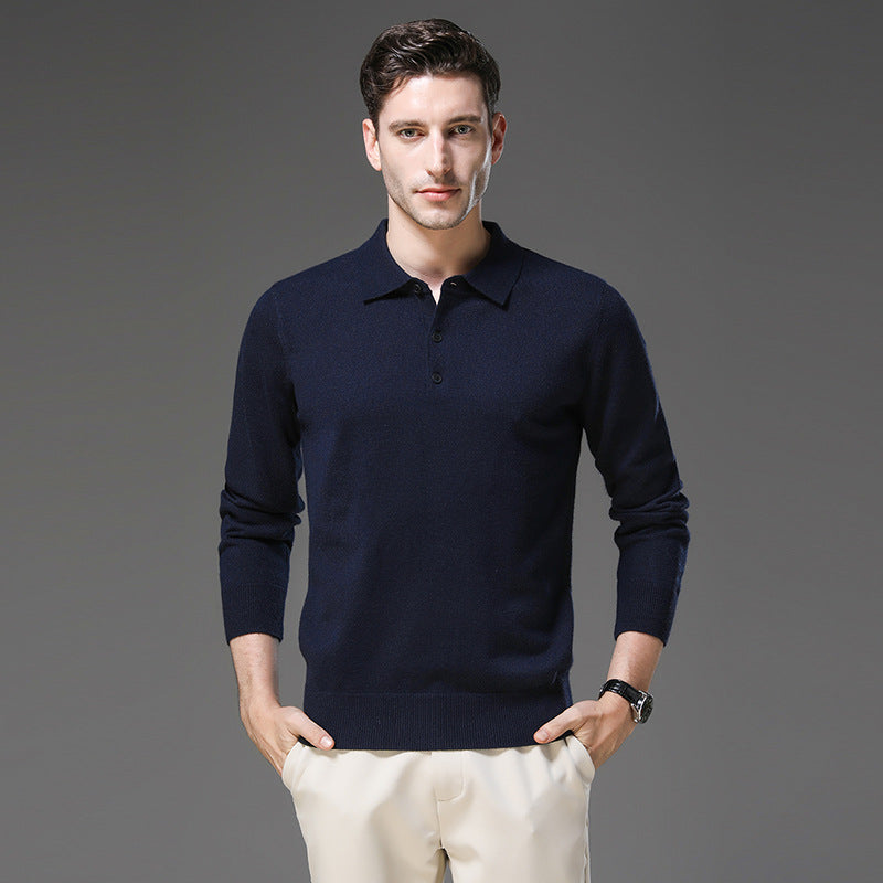 Perceval | Pullover med polokrave i kashmirlook