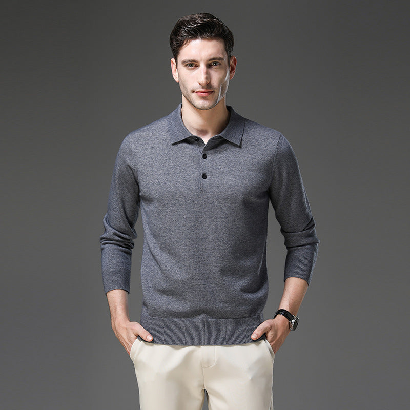 Perceval | Pullover med polokrave i kashmirlook