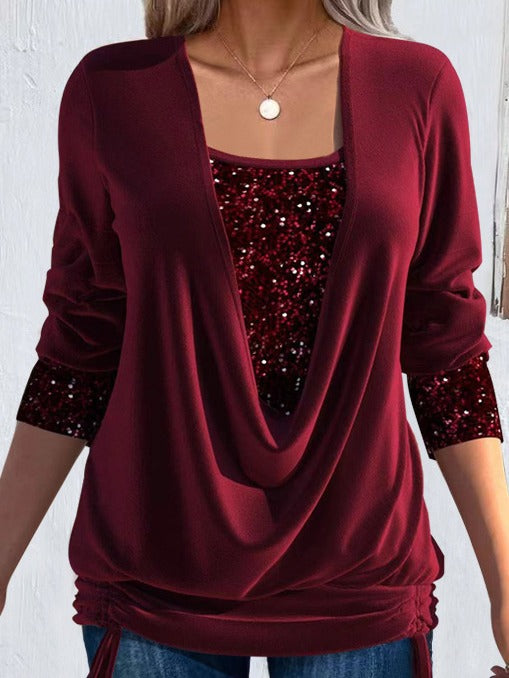 Valentine | Lang bluse med lag-på-lag-look