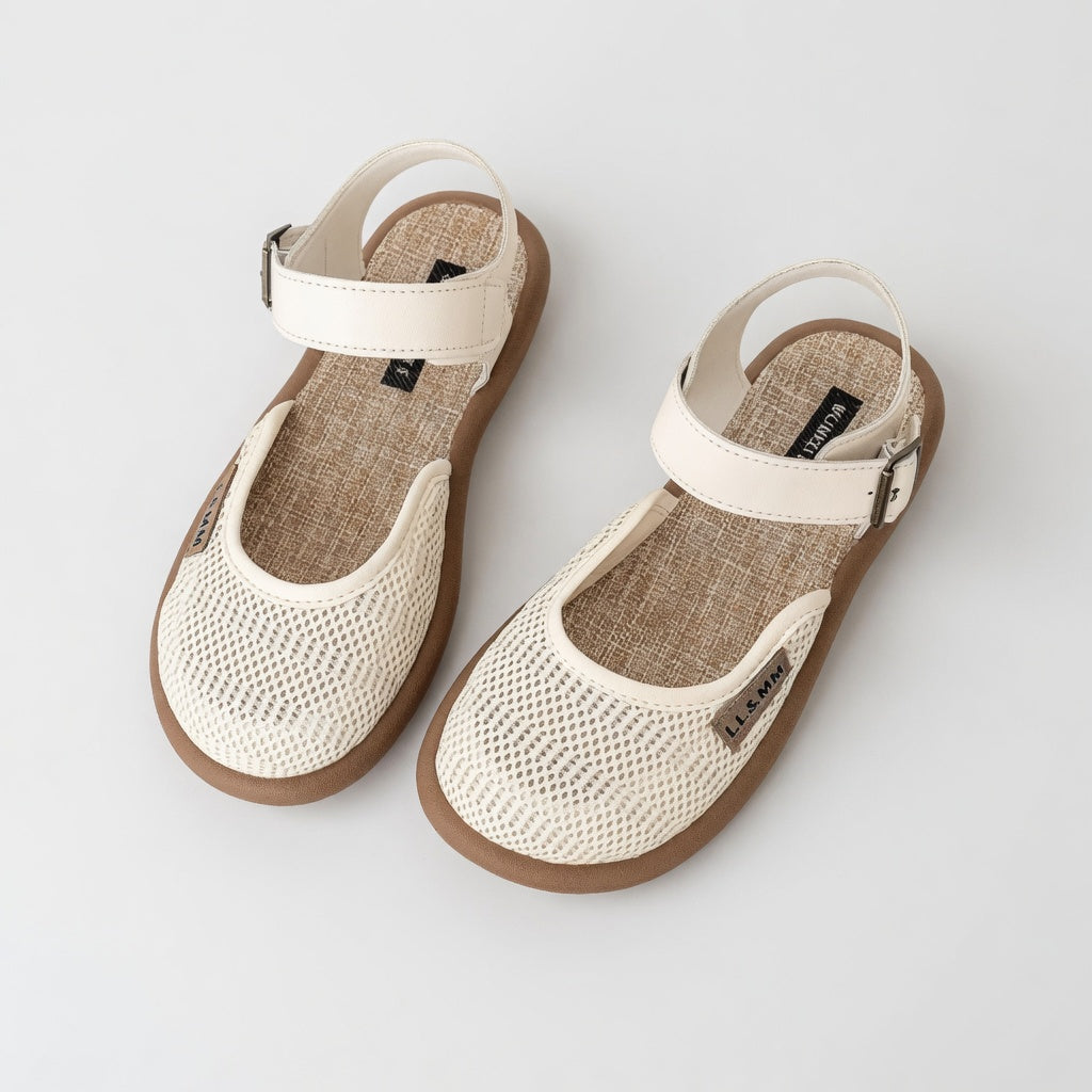 Ava | Flade sandaler med spænde