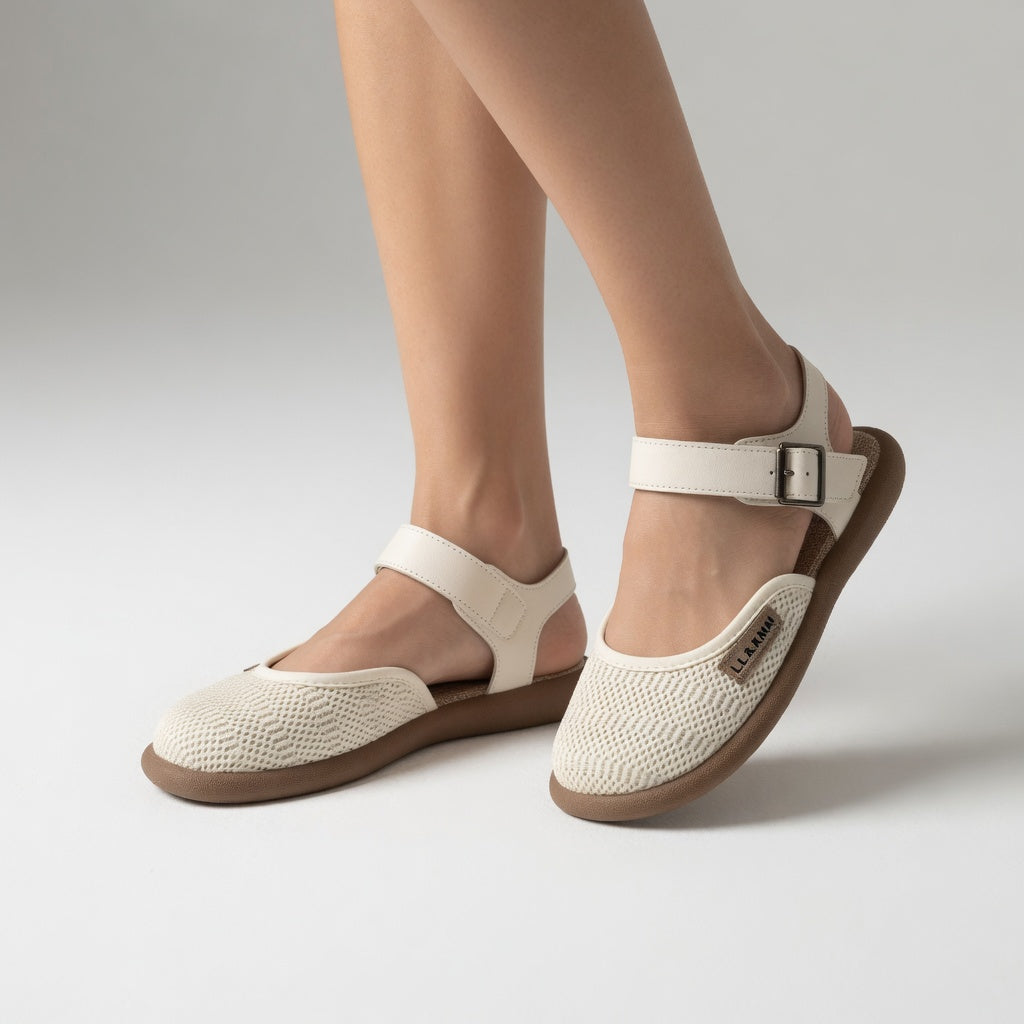Ava | Flade sandaler med spænde