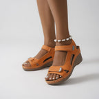 Annie | Farverige kilesandaler