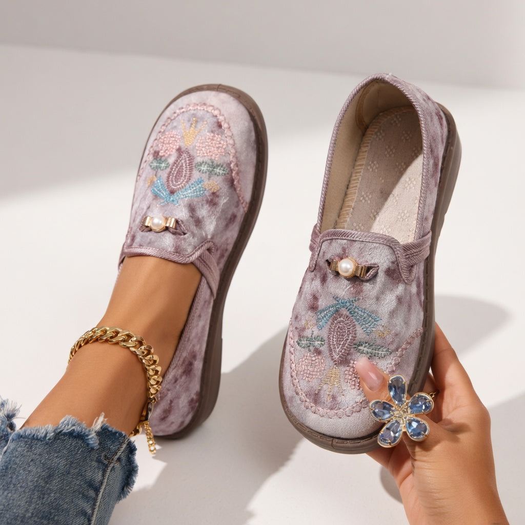 Mylène | Sneakers med broderier