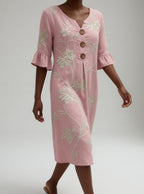 Ella | Blomstret midikjole