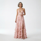 Madeline | Lang blomstret kjole