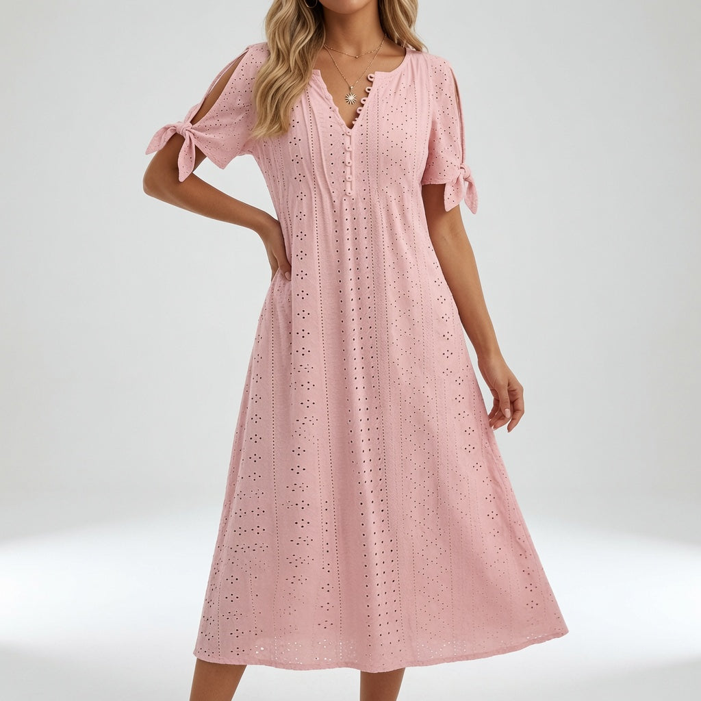 Corisande | Broderet bohemekjole