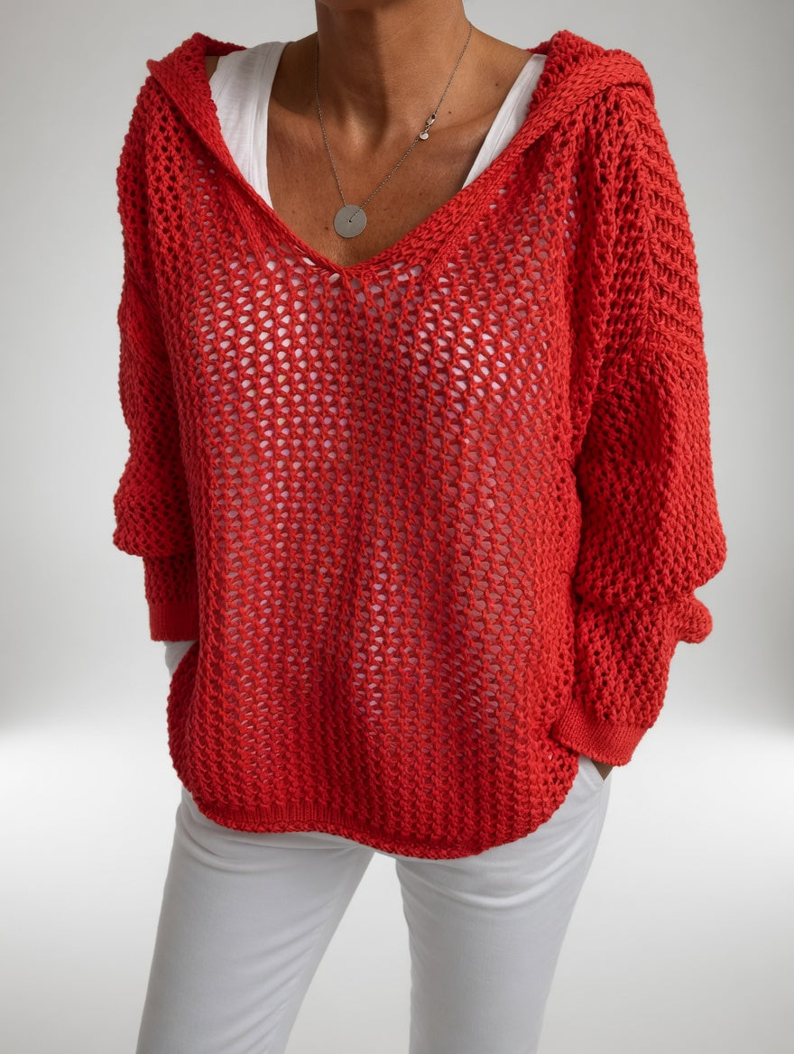 Valérie | Sweater med hulmønster