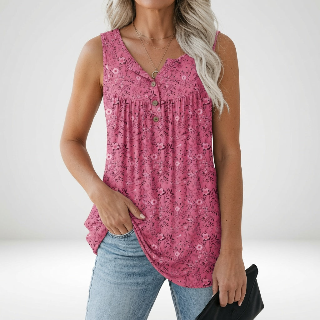 Violette | Flydende blomstret top