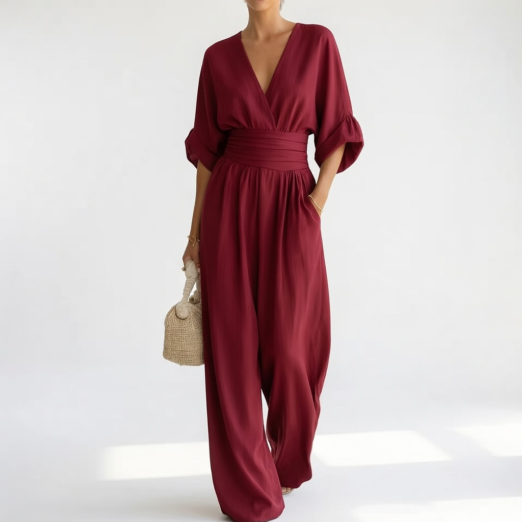 Calista | Sommerlig slå-om-jumpsuit