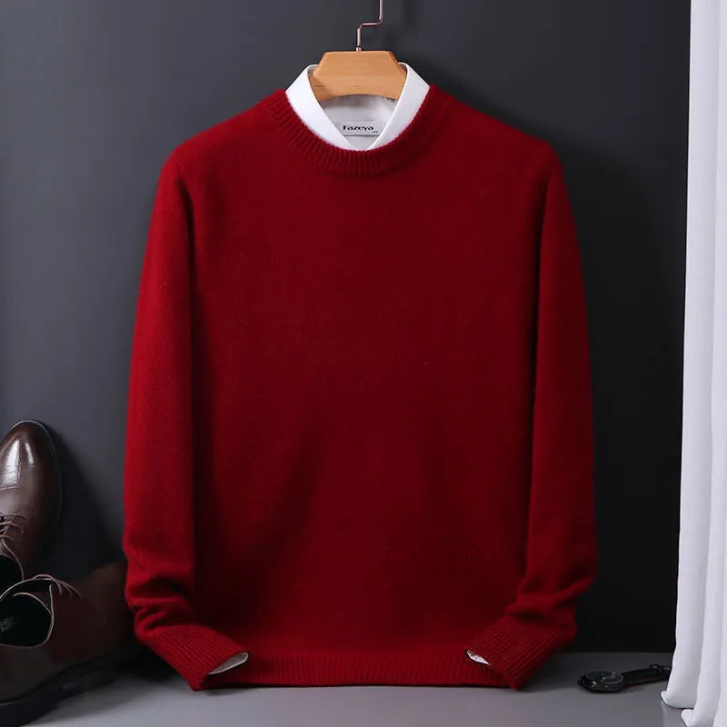 Valère | Rundhalset sweater med kashmirlook