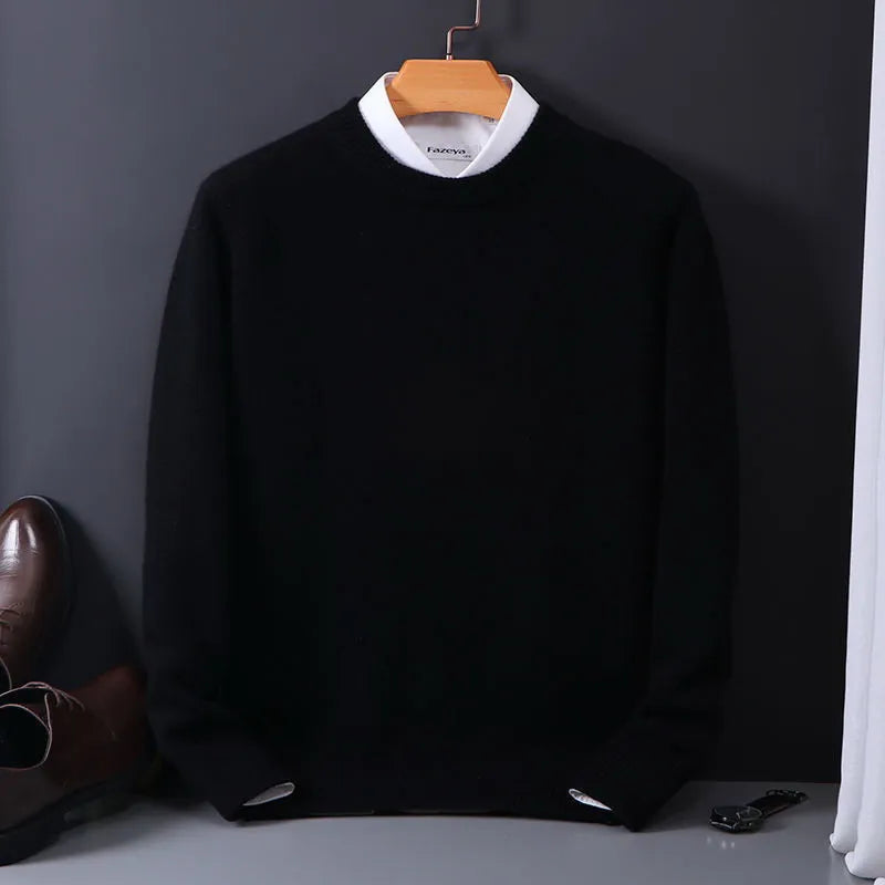 Valère | Rundhalset sweater med kashmirlook