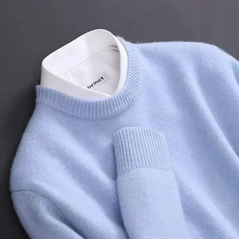 Valère | Rundhalset sweater med kashmirlook