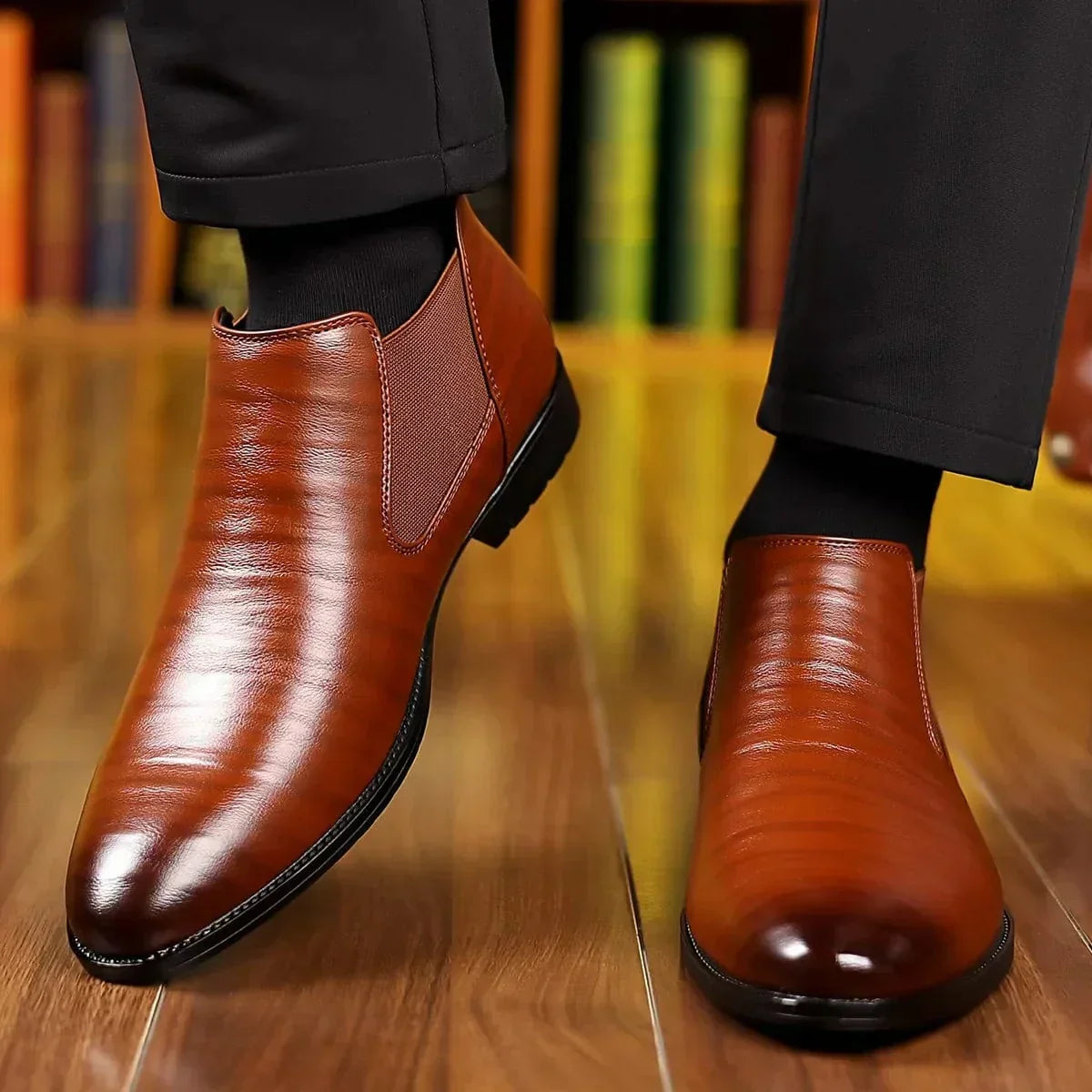 Armand | Chelsea-støvler i læderlook