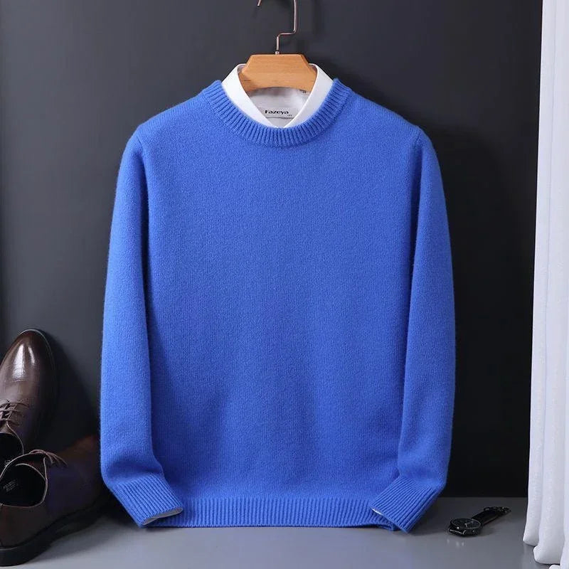 Valère | Rundhalset sweater med kashmirlook
