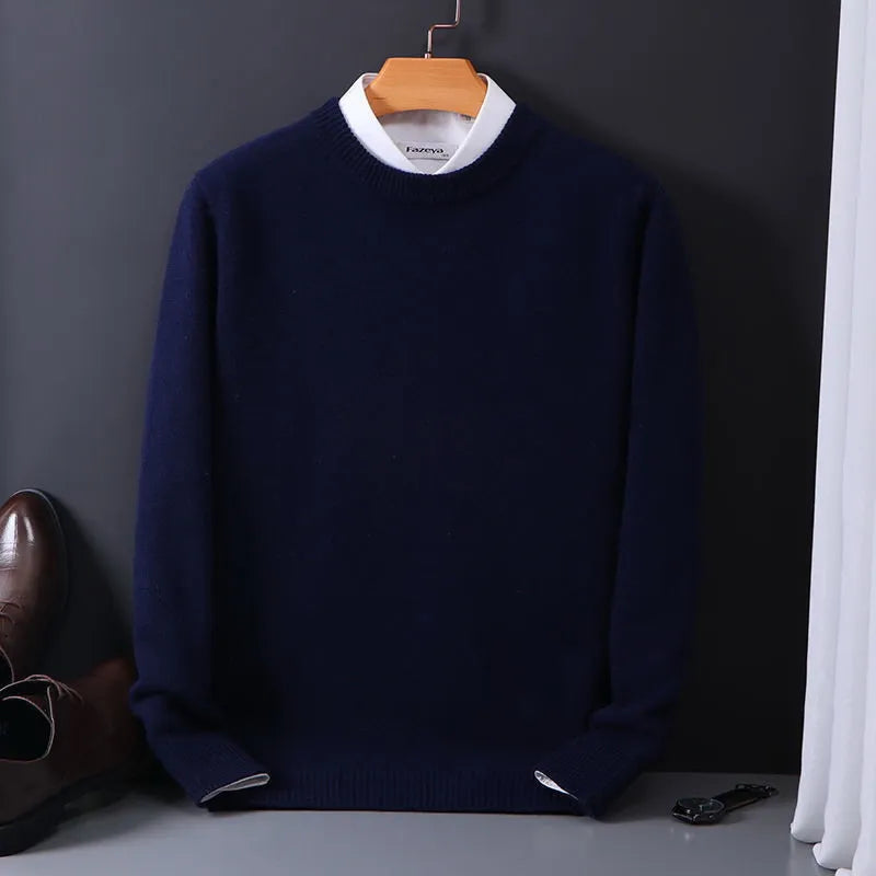 Valère | Rundhalset sweater med kashmirlook