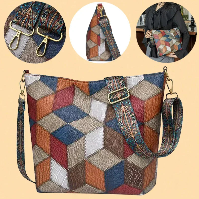 Dalia | Patchworktaske med hanke