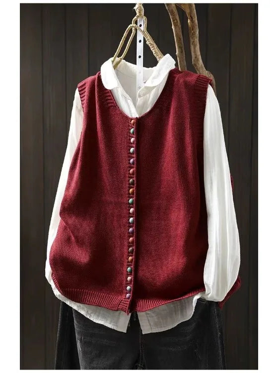 Colette | Blød strikcardigan med knapper