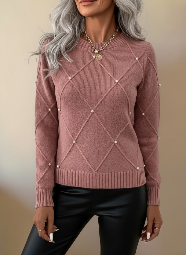 Marguerite | Sweater med fine perler