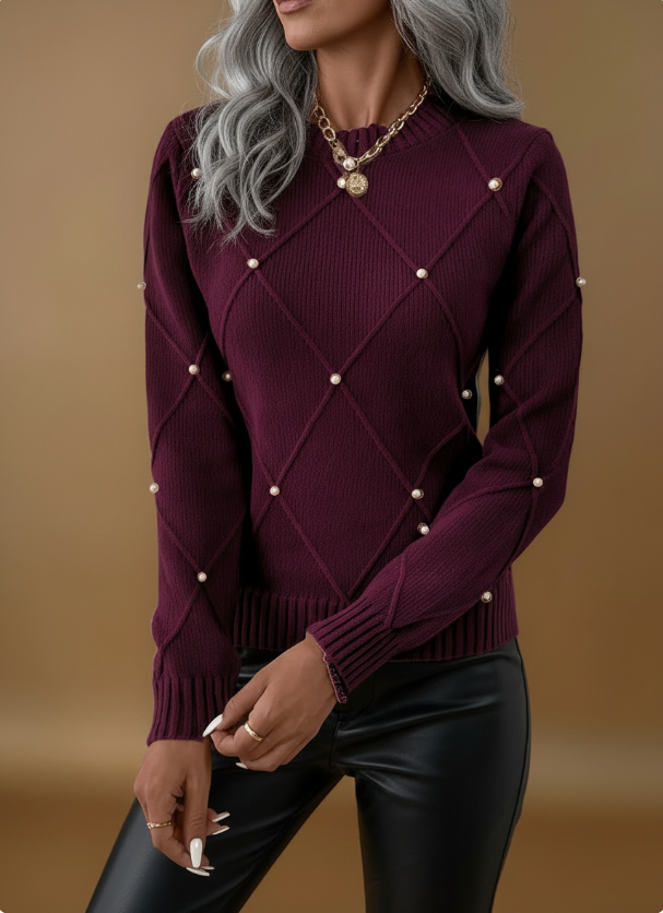 Marguerite | Sweater med fine perler
