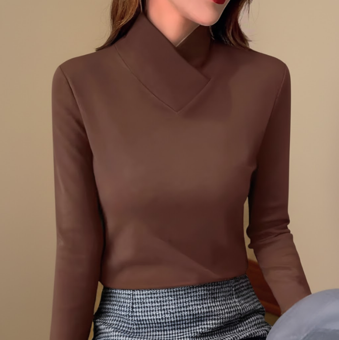 Albane | Figursyet rullekravesweater