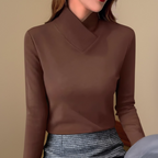 Albane | Figursyet rullekravesweater
