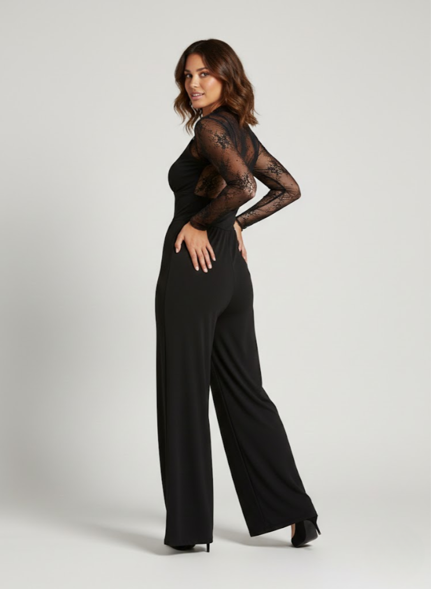 Adélaïde | Jumpsuit med blondetop