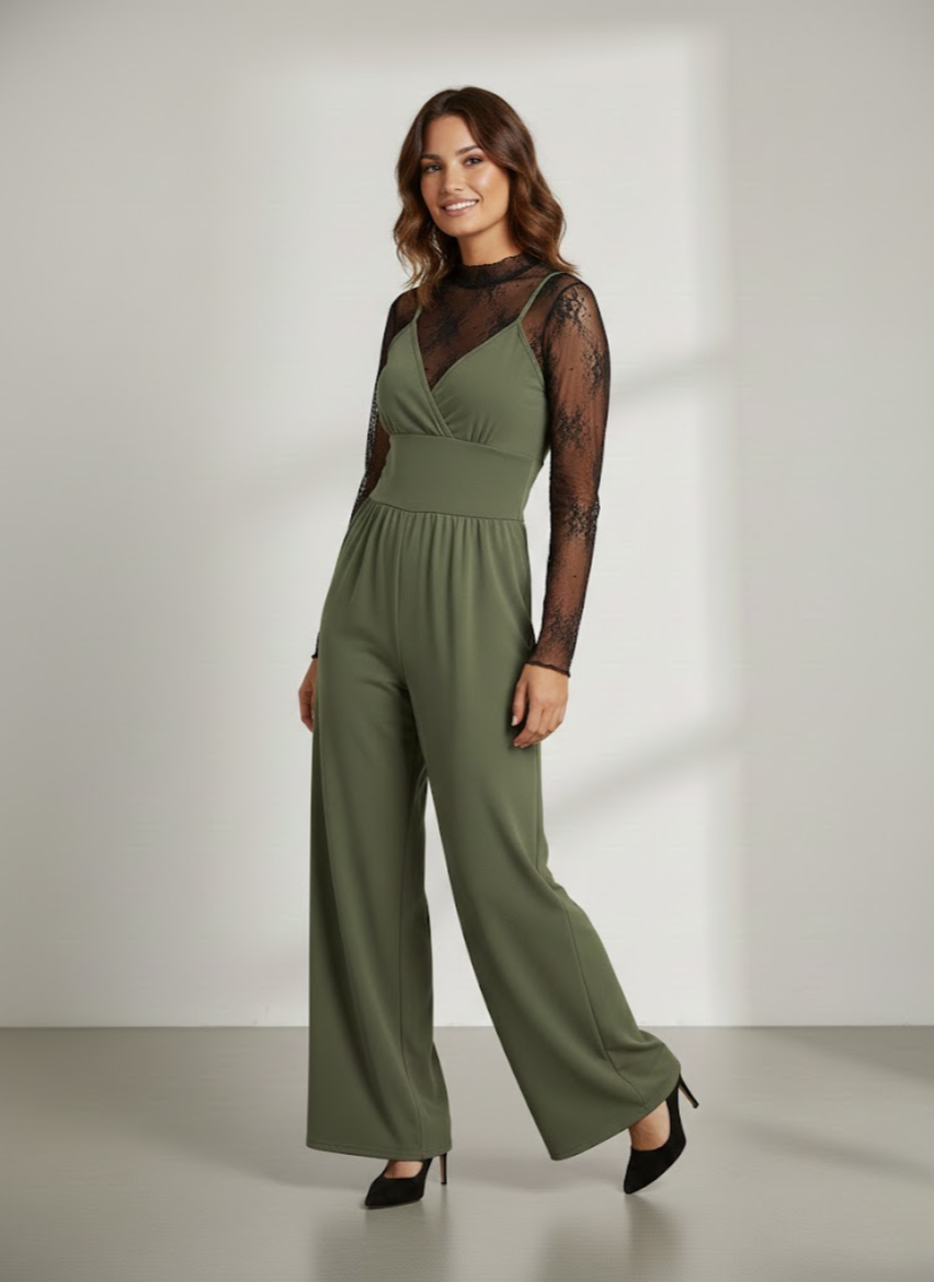 Adélaïde | Jumpsuit med blondetop