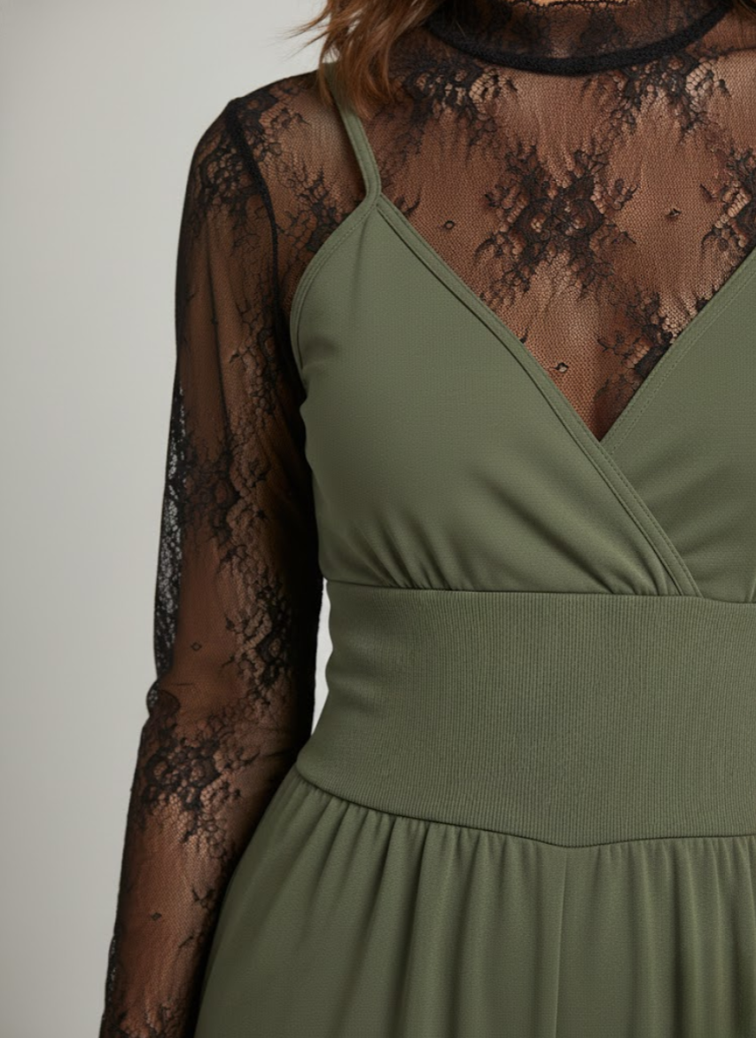 Adélaïde | Jumpsuit med blondetop