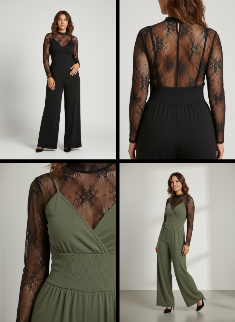 Adélaïde | Jumpsuit med blondetop