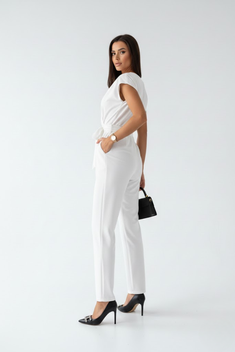 Léane | Sommerlig slå-om-jumpsuit med elastisk talje