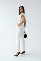 Léane | Sommerlig slå-om-jumpsuit med elastisk talje