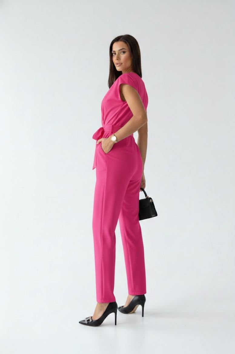 Léane | Sommerlig slå-om-jumpsuit med elastisk talje