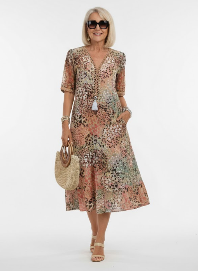 Iseult | Blomstret midikjole