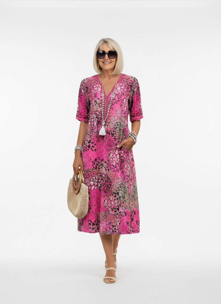 Iseult | Blomstret midikjole