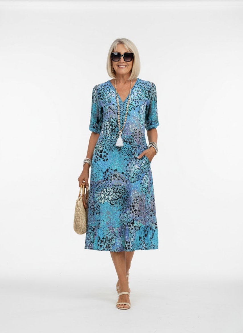 Iseult | Blomstret midikjole