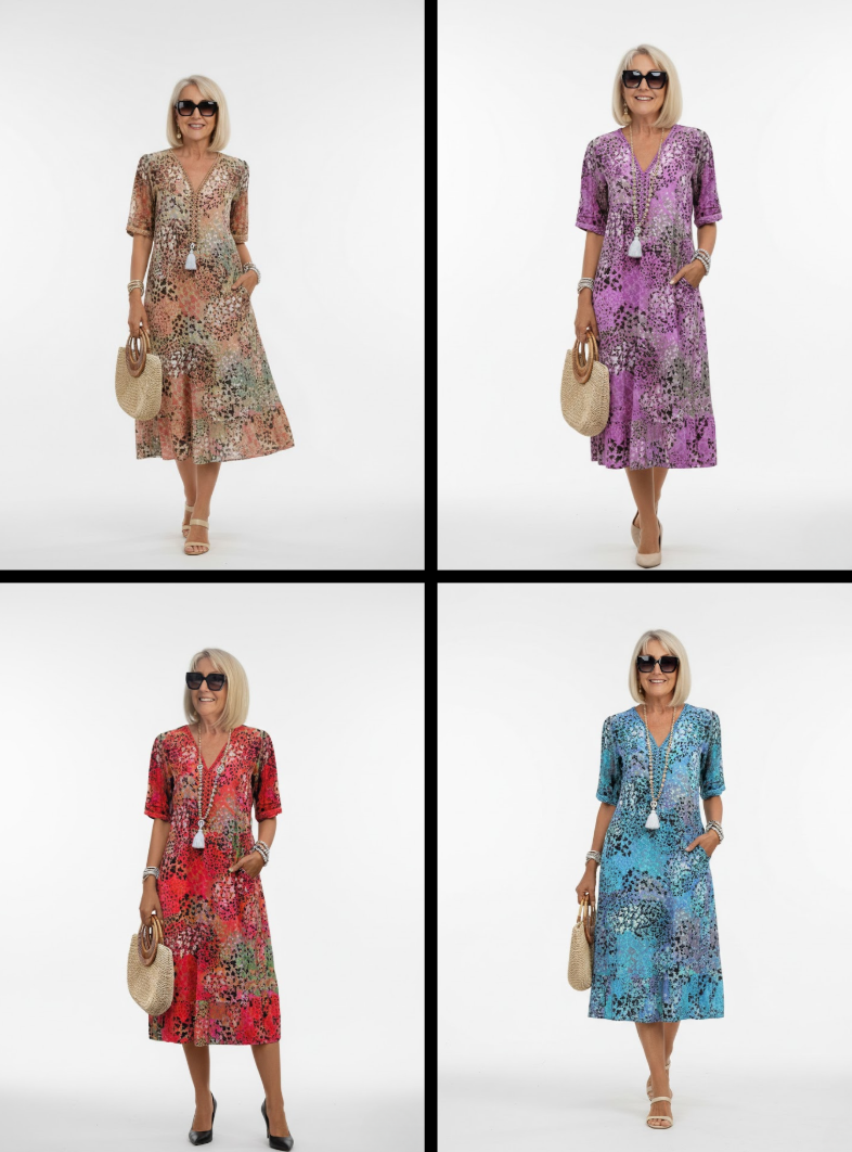 Iseult | Blomstret midikjole
