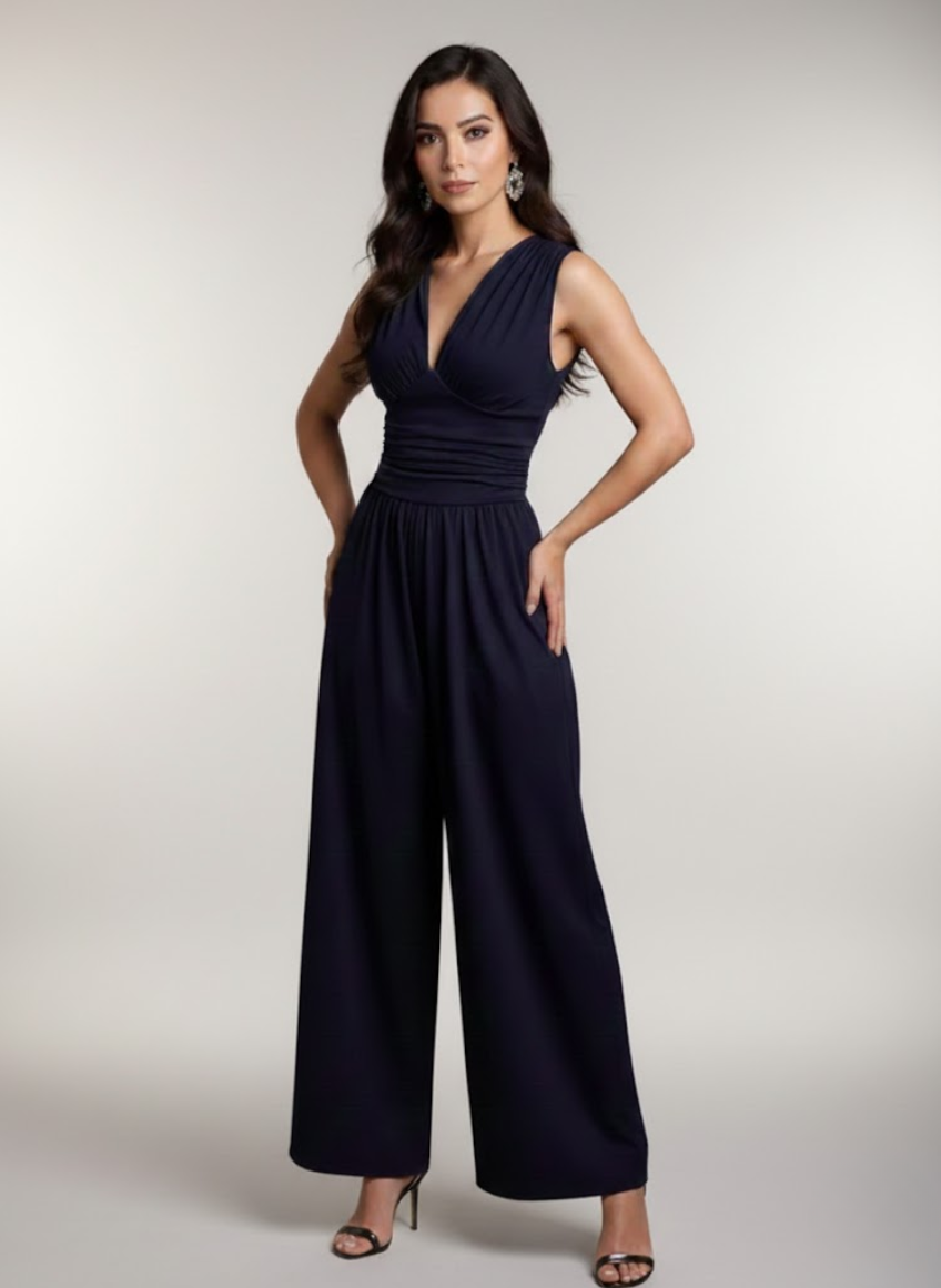 Alma | Ærmeløs, flydende jumpsuit