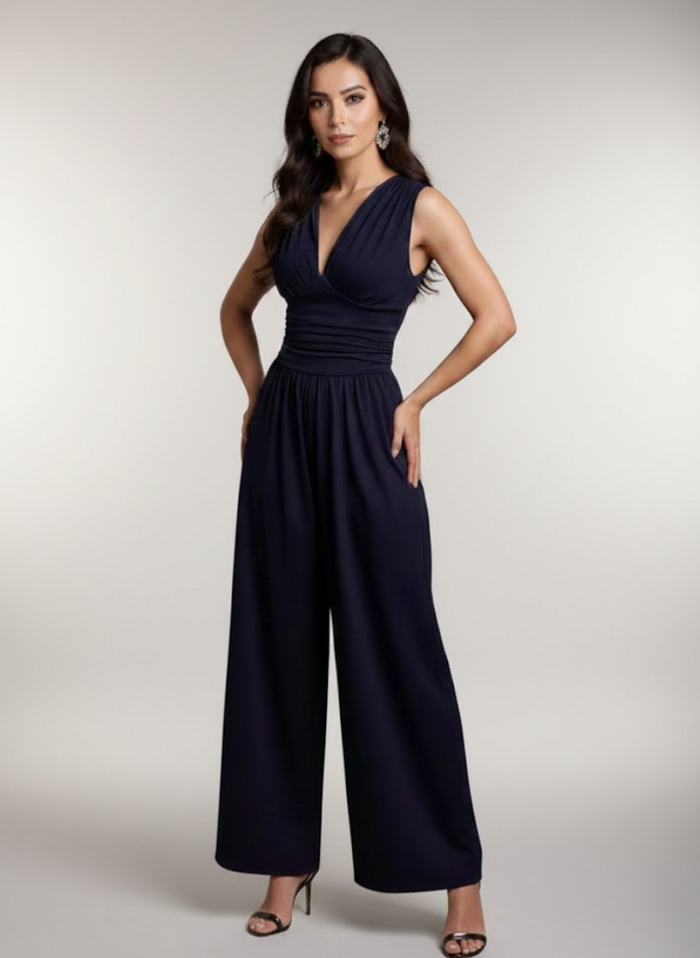 Alma | Ærmeløs, flydende jumpsuit