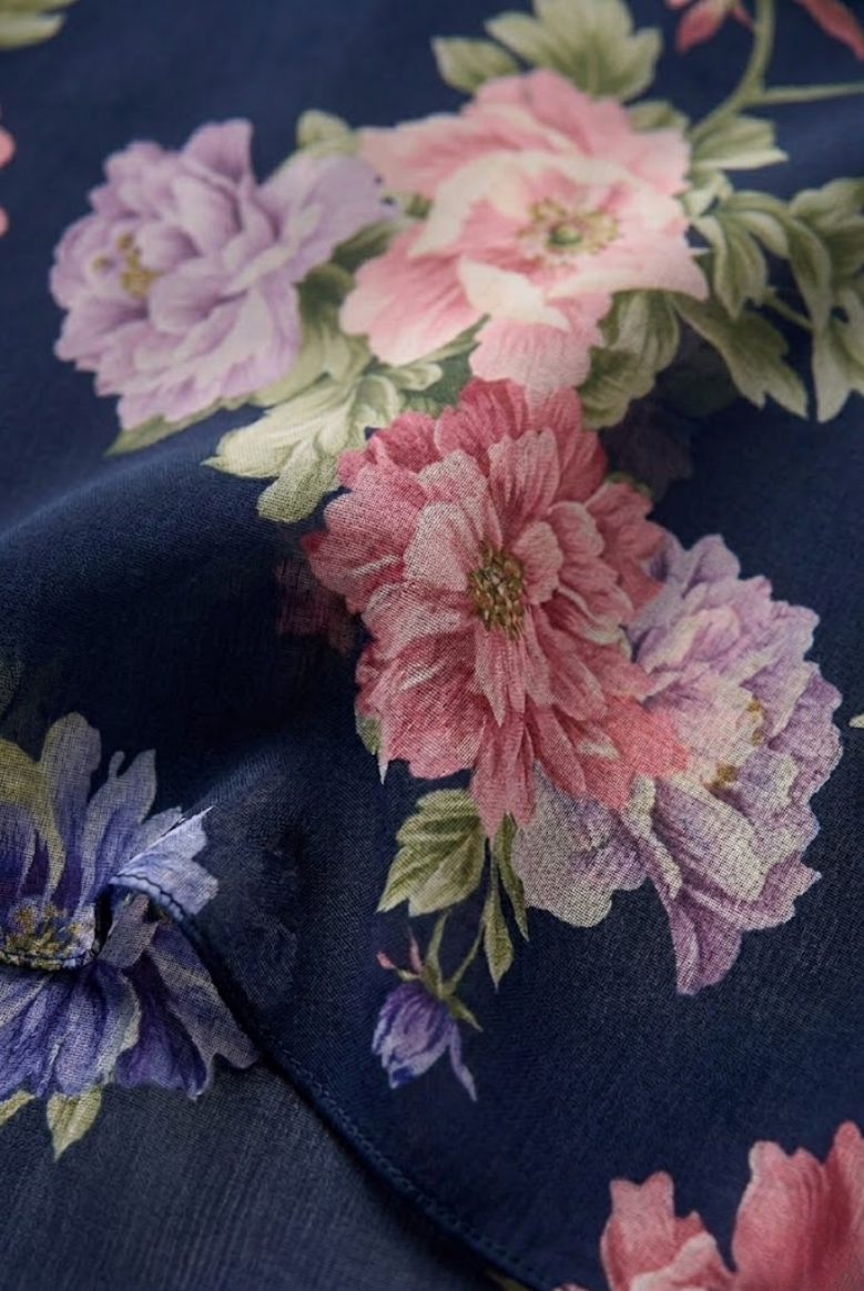 Flavia | Lang blomstret kjole