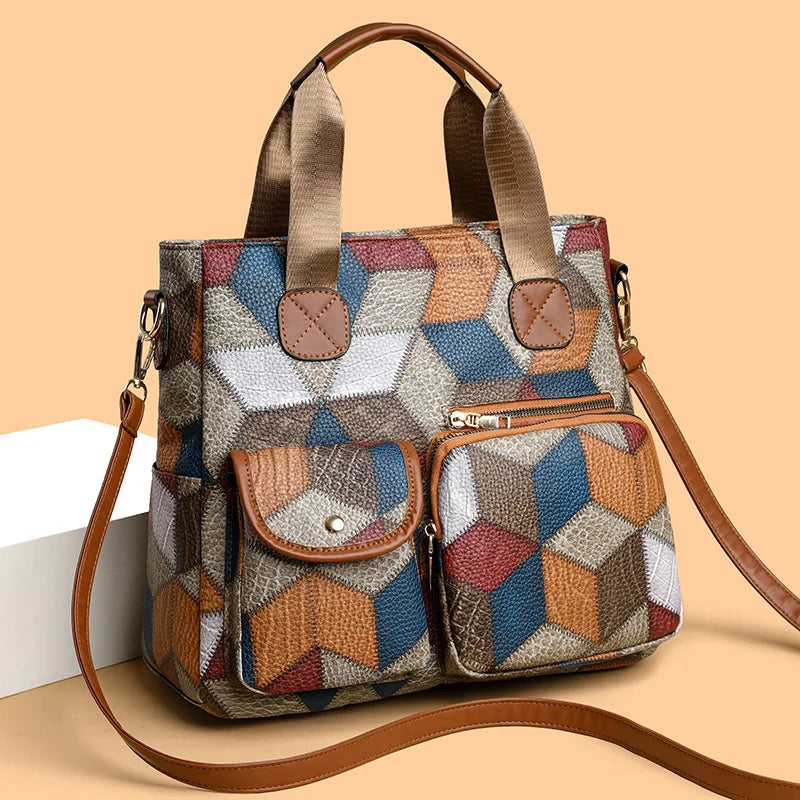 Dalia | Patchworktaske med hanke