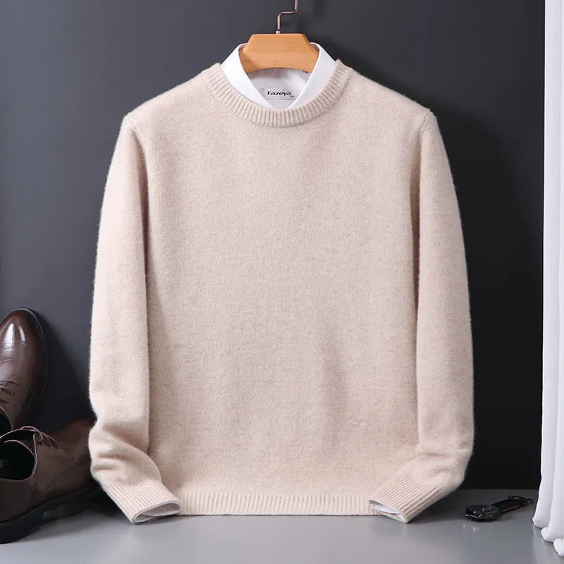 Valère | Rundhalset sweater med kashmirlook