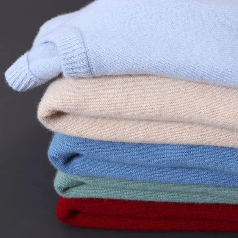 Valère | Rundhalset sweater med kashmirlook