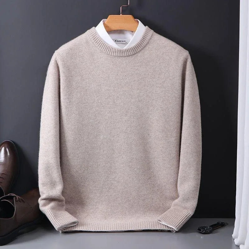 Valère | Rundhalset sweater med kashmirlook