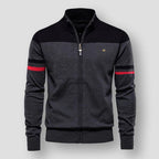 Germain | Tofarvet cardigan med lynlås