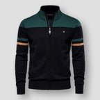 Germain | Tofarvet cardigan med lynlås